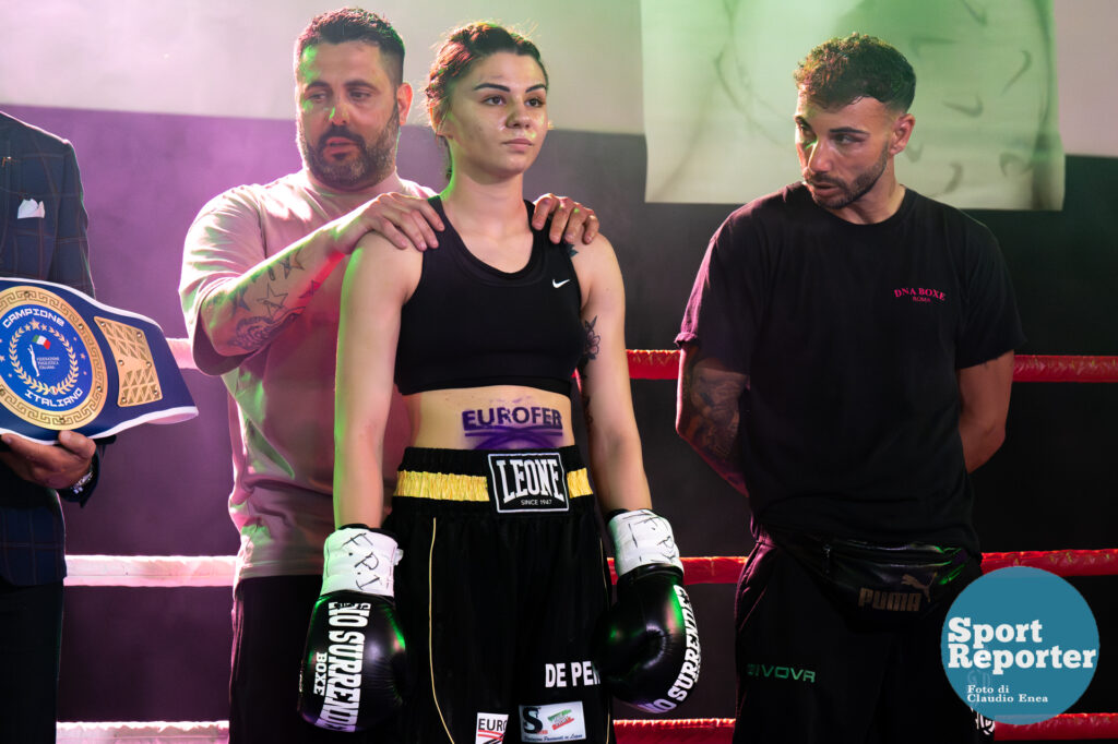 Italian Boxing Italian Women's Flyweight Title - Aurora De Persio vs Giacoma Cordio