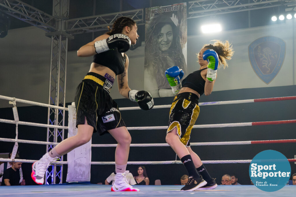 Italian Boxing Italian Women's Flyweight Title - Aurora De Persio vs Giacoma Cordio