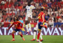 MUNICH, GERMANY – JULY 09: Randal Kolo Muani of France scores his team’s first goal with a header during the UEFA EURO 2024 Semi-Final match between Spain and France at Munich Football Arena on July 09, 2024 in Munich, Germany. (Photo by Alex Pantling – UEFA/UEFA via Getty Images)