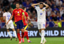 MUNICH, GERMANY – JULY 09: Kylian Mbappe of France reacts after a missed chance during the UEFA EURO 2024 Semi-Final match between Spain and France at Munich Football Arena on July 09, 2024 in Munich, Germany. (Photo by Boris Streubel – UEFA/UEFA via Getty Images)