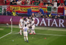 MUNICH, GERMANY – JULY 09: A general view as Randal Kolo Muani of France celebrates scoring his team’s first goal with teammates, as plastic beer cups are thrown onto the pitch, during the UEFA EURO 2024 Semi-Final match between Spain and France at Munich Football Arena on July 09, 2024 in Munich, Germany. (Photo by Tullio Puglia – UEFA/UEFA via Getty Images)